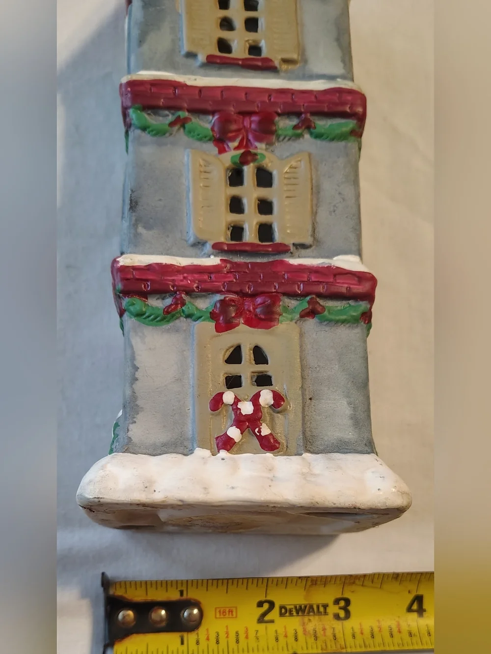 Vintage Christmas Three Story Cottage Candle Tower